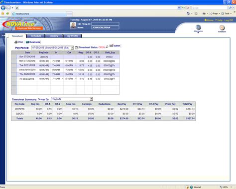 mavc clocking system login